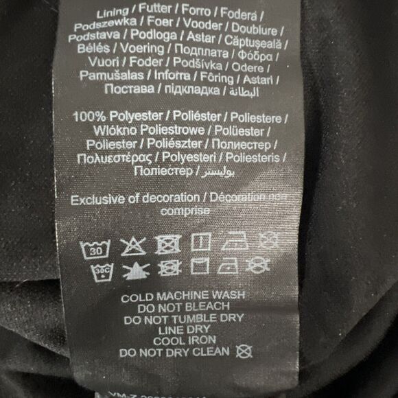 Vero Moda Stitch Fix Dress Womens Medium Black Floral Long Sleeve Tiered Lined - Picture 8 of 13